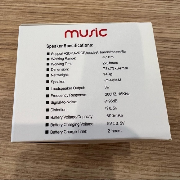 NWT Blue Portable Mini Speaker - Picture 10 of 10
